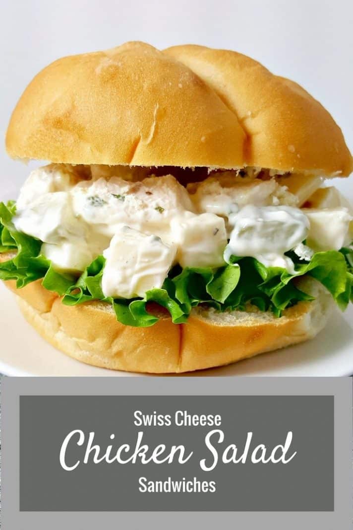 Swiss Cheese Chicken Salad Sandwiches Recipe For Two • Zona Cooks