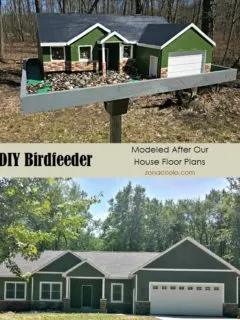 DIY Bird feeder Modeled After Our House Floorplans - zonacooks.com