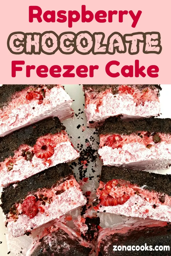 oreo freezer cake on a cutting board.