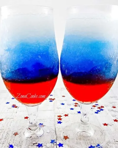 Red, White, and Blue Rum Slush