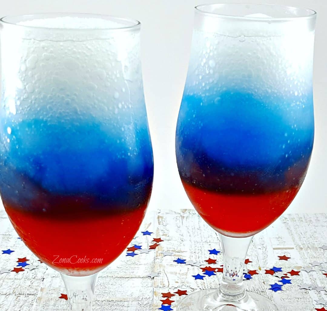 Red White And Blue Rum Slush Recipe For Two • Zona Cooks 4147