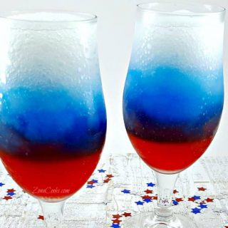 Red, White and Blue Rum Slushies