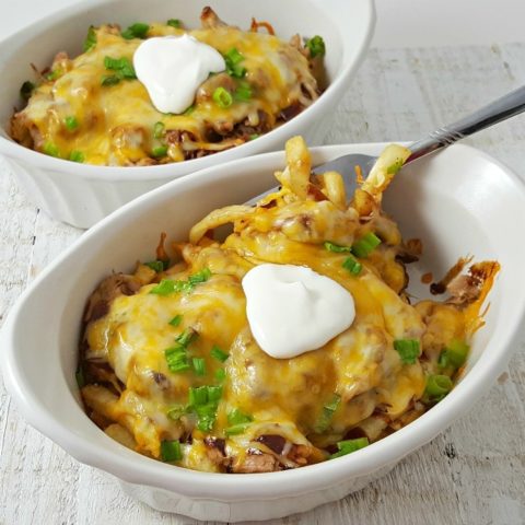 BBQ Pulled Pork Fries Recipe - serves 2