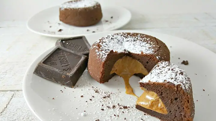 Chocolate Peanut Butter Lava Cakes