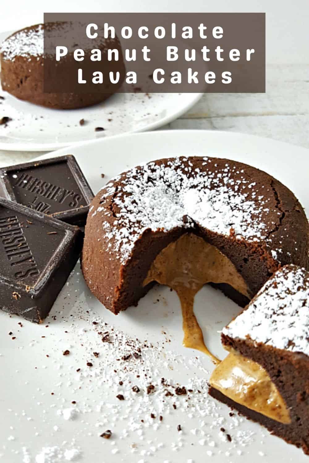 Chocolate Peanut Butter Lava Cakes for Two (35 min) • Zona Cooks