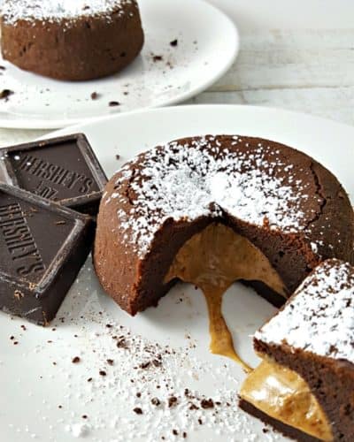 Chocolate Peanut Butter Lava Cakes