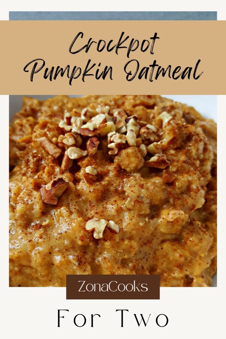 pumpkin oatmeal in a bowl.