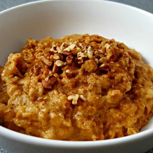 Crockpot Pumpkin Oatmeal • Zona Cooks