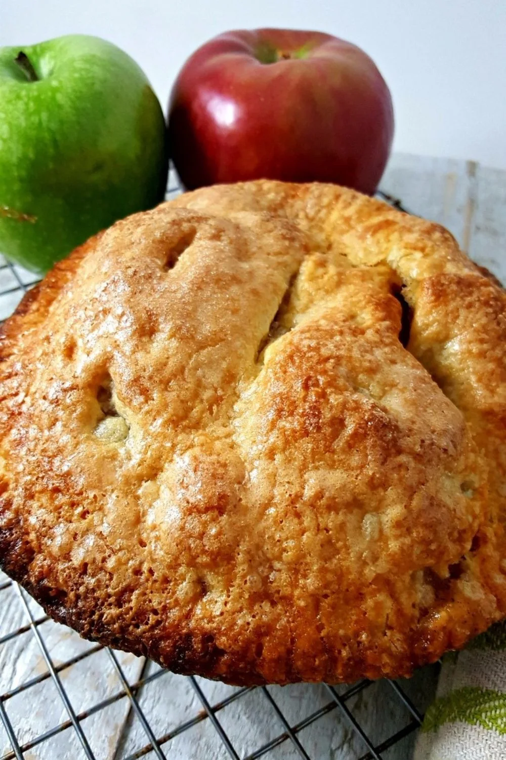a small pie with homemade Pie Crust.