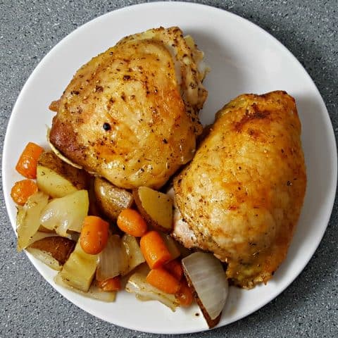 One Skillet Oven Roasted Cornish Game Hens and Veggies • Zona Cooks