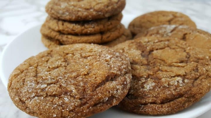 Soft Gingerbread Molasses Cookies