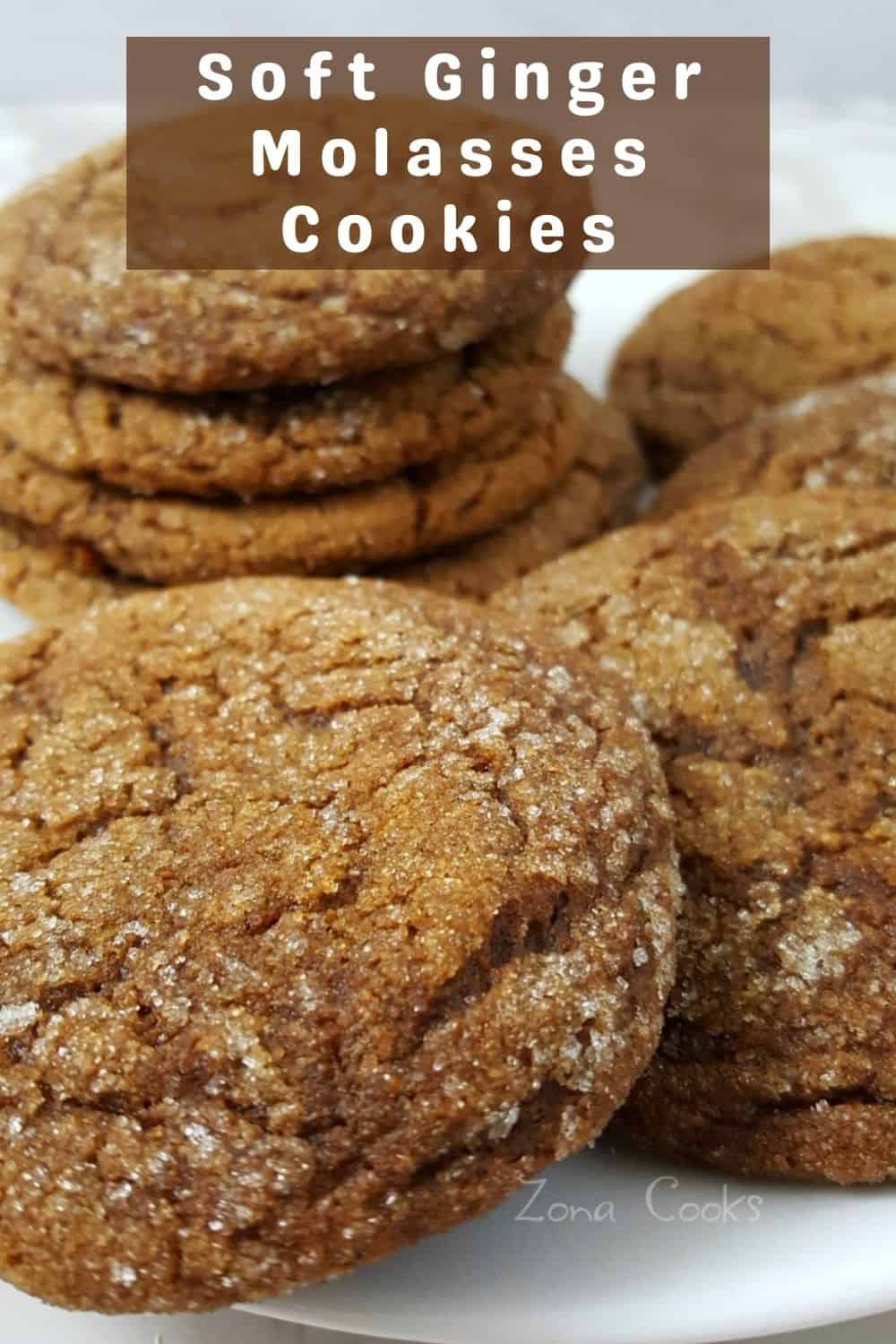 Seriously Soft Molasses Cookies (Just 20 minutes!) • Zona Cooks