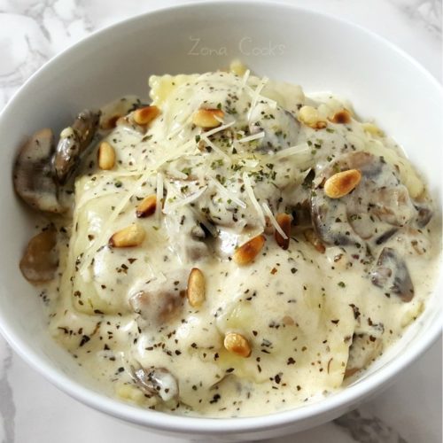 Easy Ravioli Florentine (20 minutes) • Zona Cooks