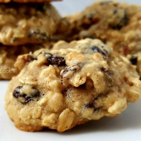 Soft Batch Oatmeal Raisin Cookies