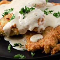 Country Fried Chicken with Gravy on a plate.