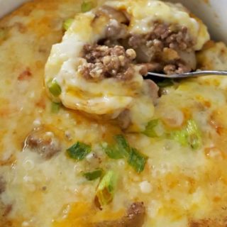 Mexican Casserole in a baking dish.