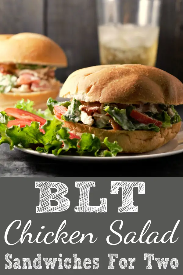 Chicken BLT Salad on a sandwich bun.