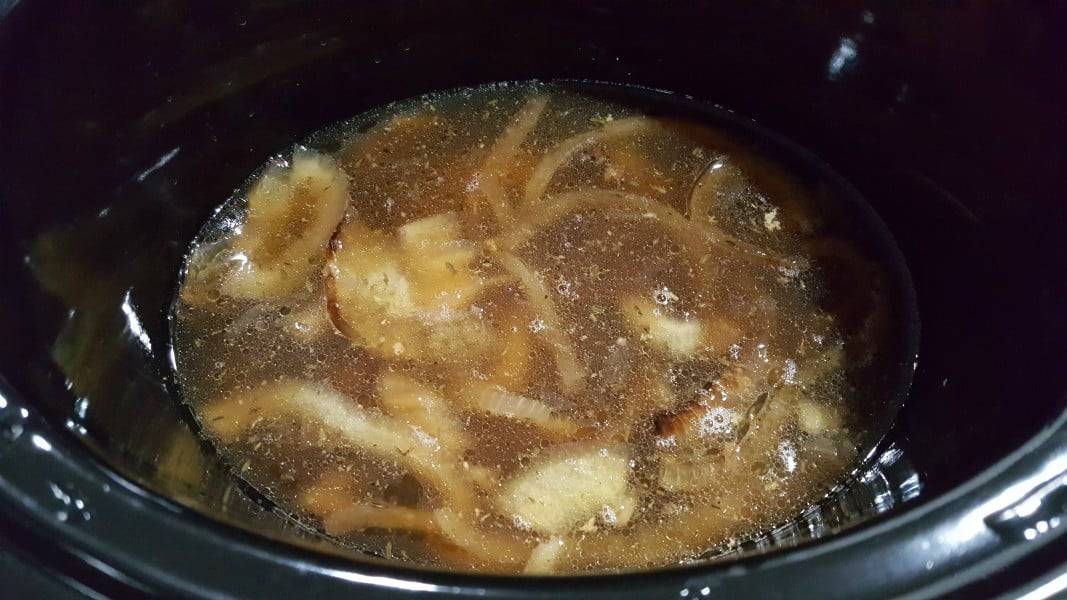 Soup in Crock Pot.