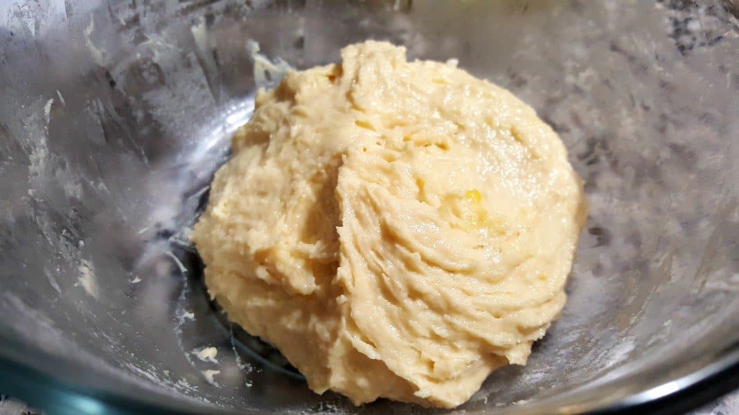 cinnamon roll dough in a bowl