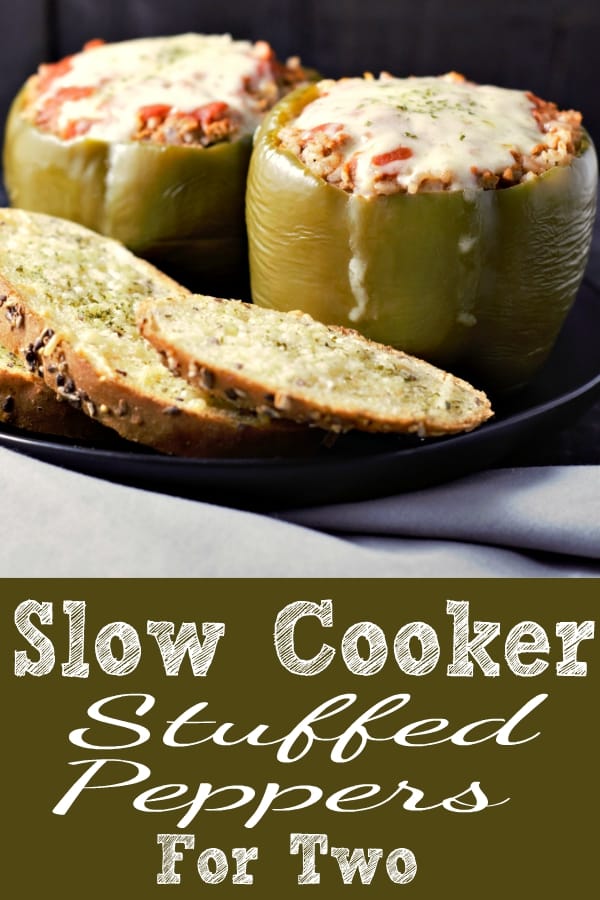 Slow Cooker Stuffed Peppers on a plate.