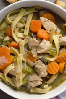Chicken Noodle Soup in a bowl.