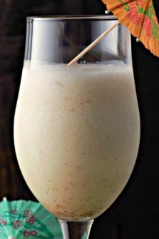 Pina Colada in a tall glass.