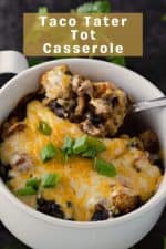 Baked Taco Tater Tot Casserole • Zona Cooks