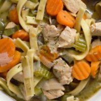 Chicken Noodle Soup in a bowl.