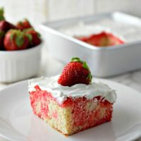 Homemade Strawberry Poke Cake Small Batch Recipe