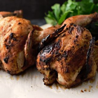 Grilled Beer Can Cornish Hens