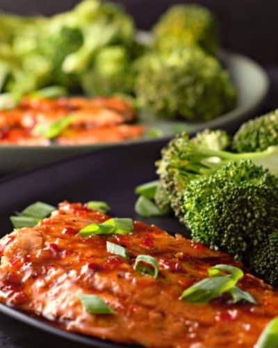Grilled Salmon with Sweet Chili Sauce