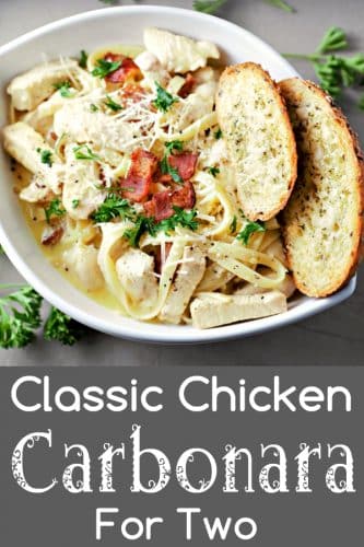 Carbonara with Chicken and Bacon (20 minutes) • Zona Cooks