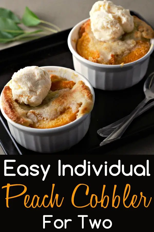 Easy Individual Peach Cobbler Recipe for Two