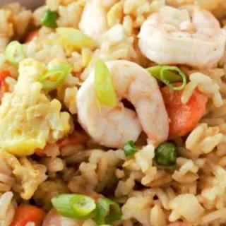 Shrimp Fried Rice in a bowl.