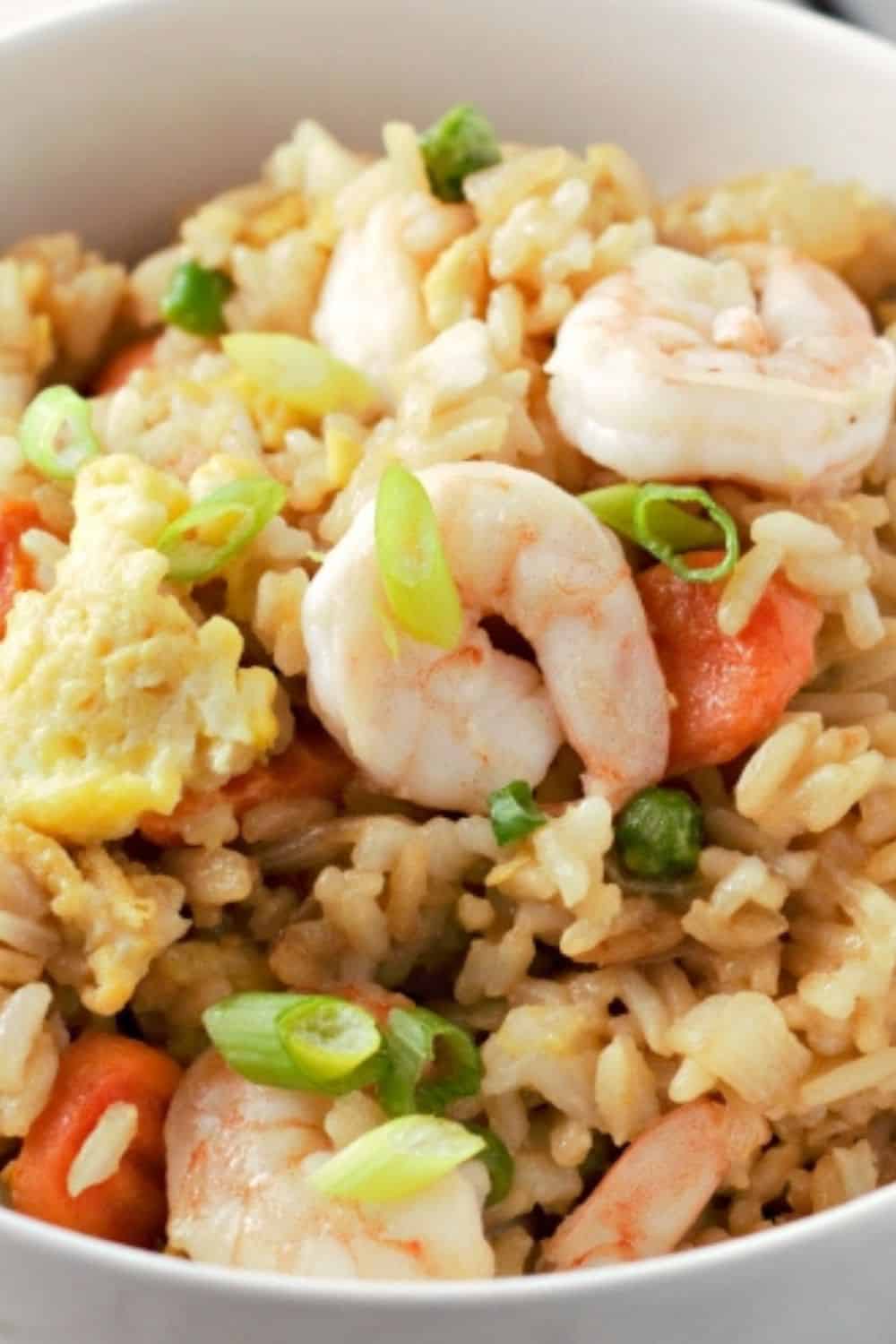 Shrimp Fried Rice in a bowl.