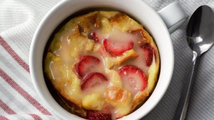 Strawberries and Cream Bread Pudding Recipe