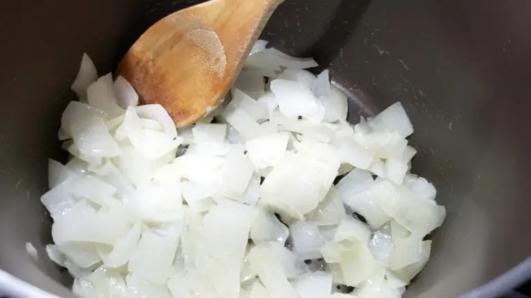 onions cooking in butter.