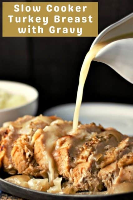 Easy Slow Cooker Turkey Breast with Gravy • Zona Cooks