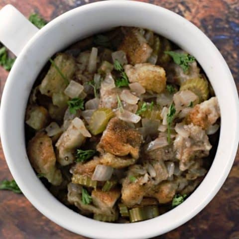 Homemade Stuffing Recipe serves 2