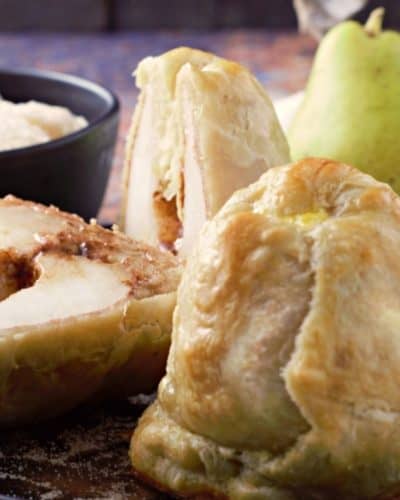 Puff Pastry Cinnamon Baked Pears
