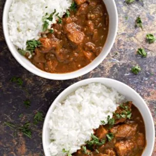 Chicken Tikka Masala in two bowls.