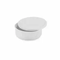 CorningWare French White 1-1/2-Quart Covered Round Dish with Plastic Lid