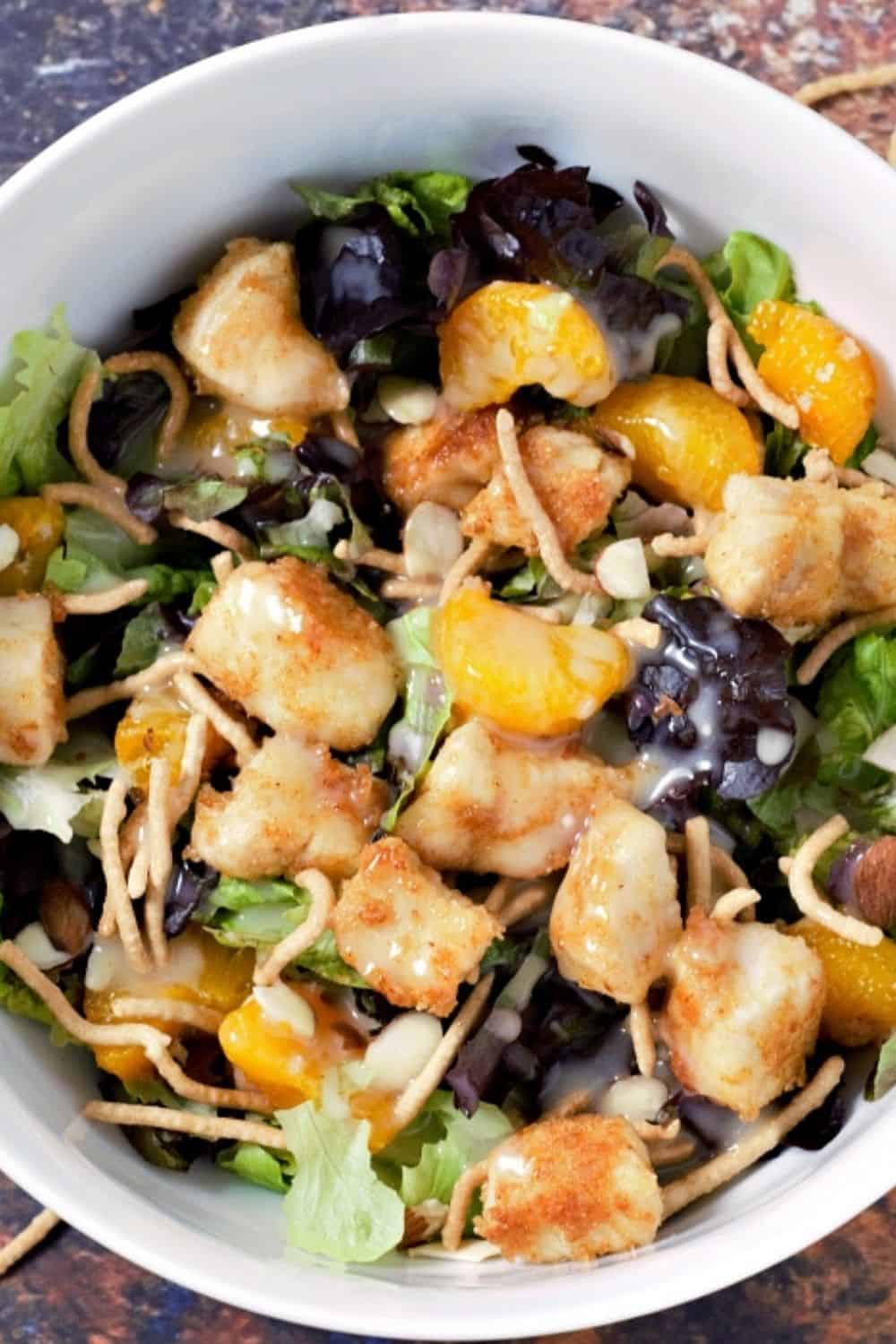 Asian Chicken Salad in a bowl.