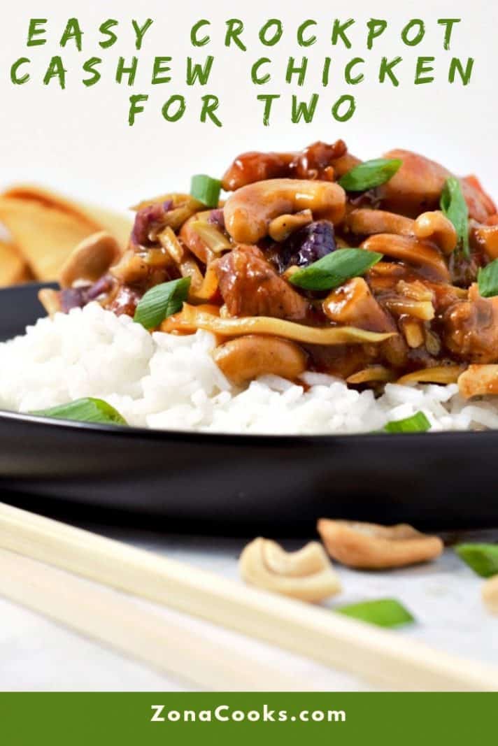 Easy Slow Cooker Cashew Chicken • Zona Cooks