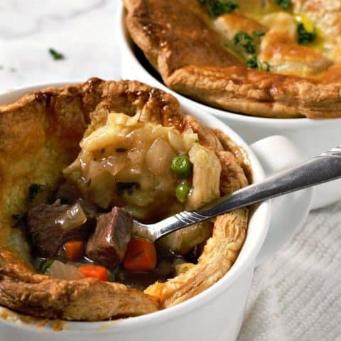 Beef Pot Pies With Puff Pastry Small Batch For Two Zona Cooks