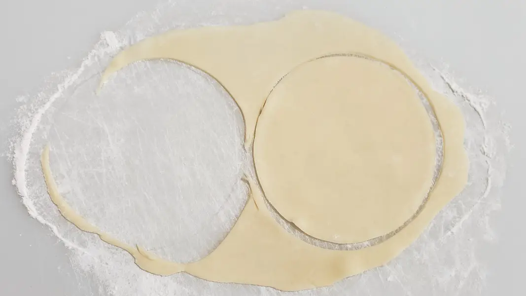 cutting two more pie crust circles