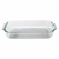 Pyrex Basics 2 Quart Glass Oblong Baking Dish, Clear 11.1 in. x 7.1 in. x 1.7 in.