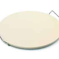 JAMIE OLIVER Pizza Stone and Serving Rack - Round Earthenware Clay - 14 inch