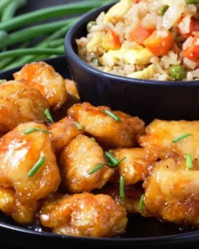 Sweet and Sour Chicken with Fried Rice