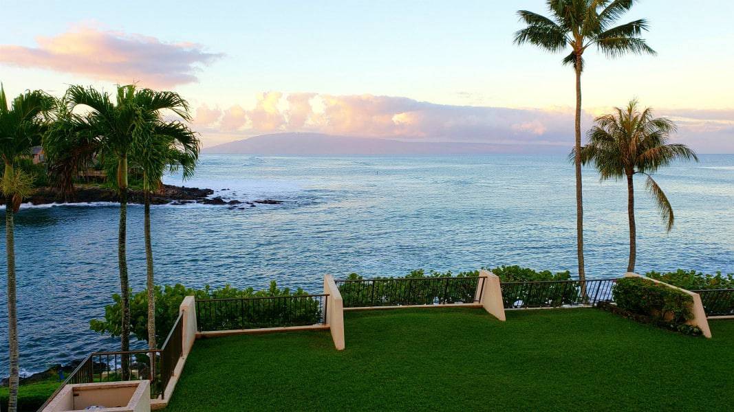 sunrise view from our condo lanai